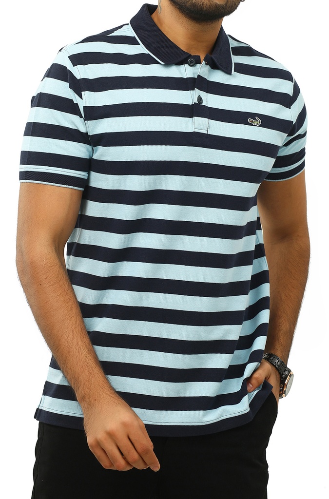 Crocodile Stripe Polo T-Shirt