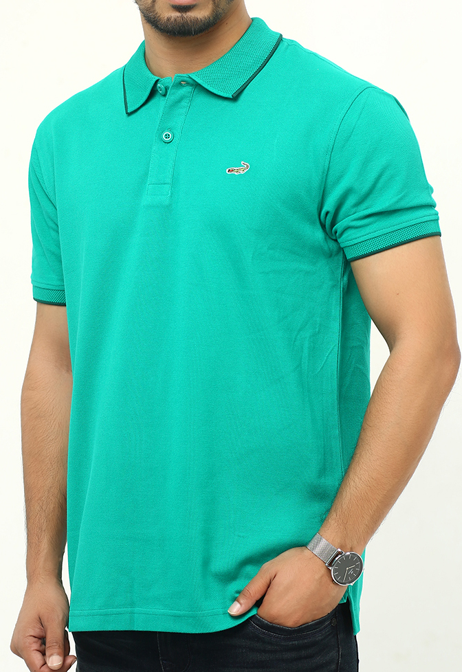 Crocodile Solid Polo T-Shirt