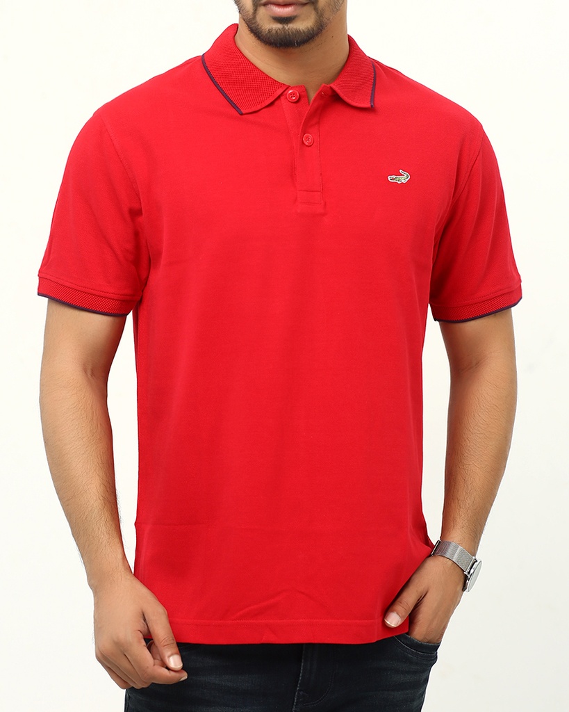 Crocodile Solid Polo T-Shirt