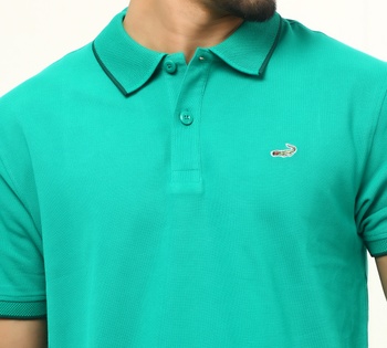 Crocodile Solid Polo T-Shirt (S)