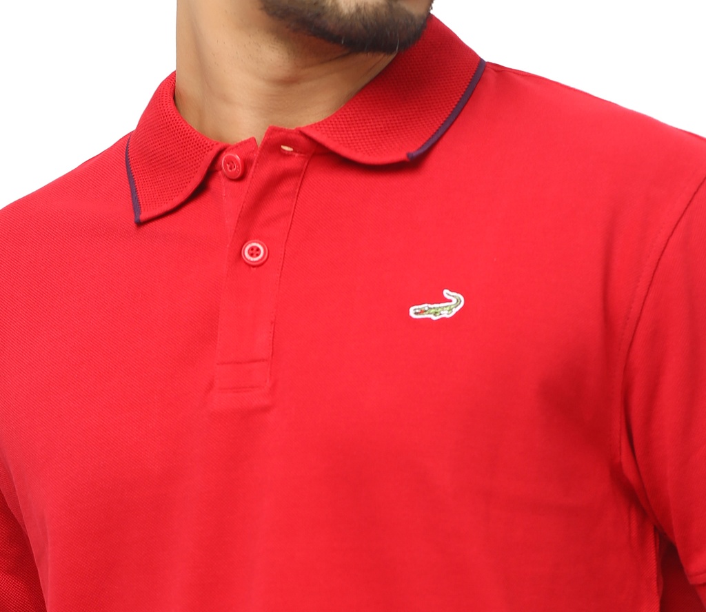 Crocodile Solid Polo T-Shirt