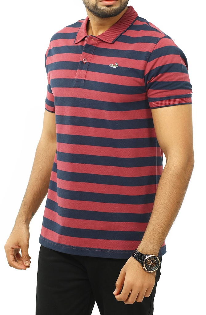 Crocodile Stripe Polo T-Shirt