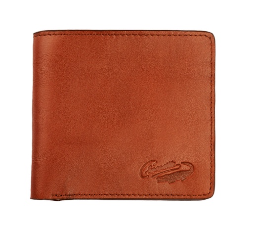 [OLDBrown] Crocodile Leather Classic Wallet